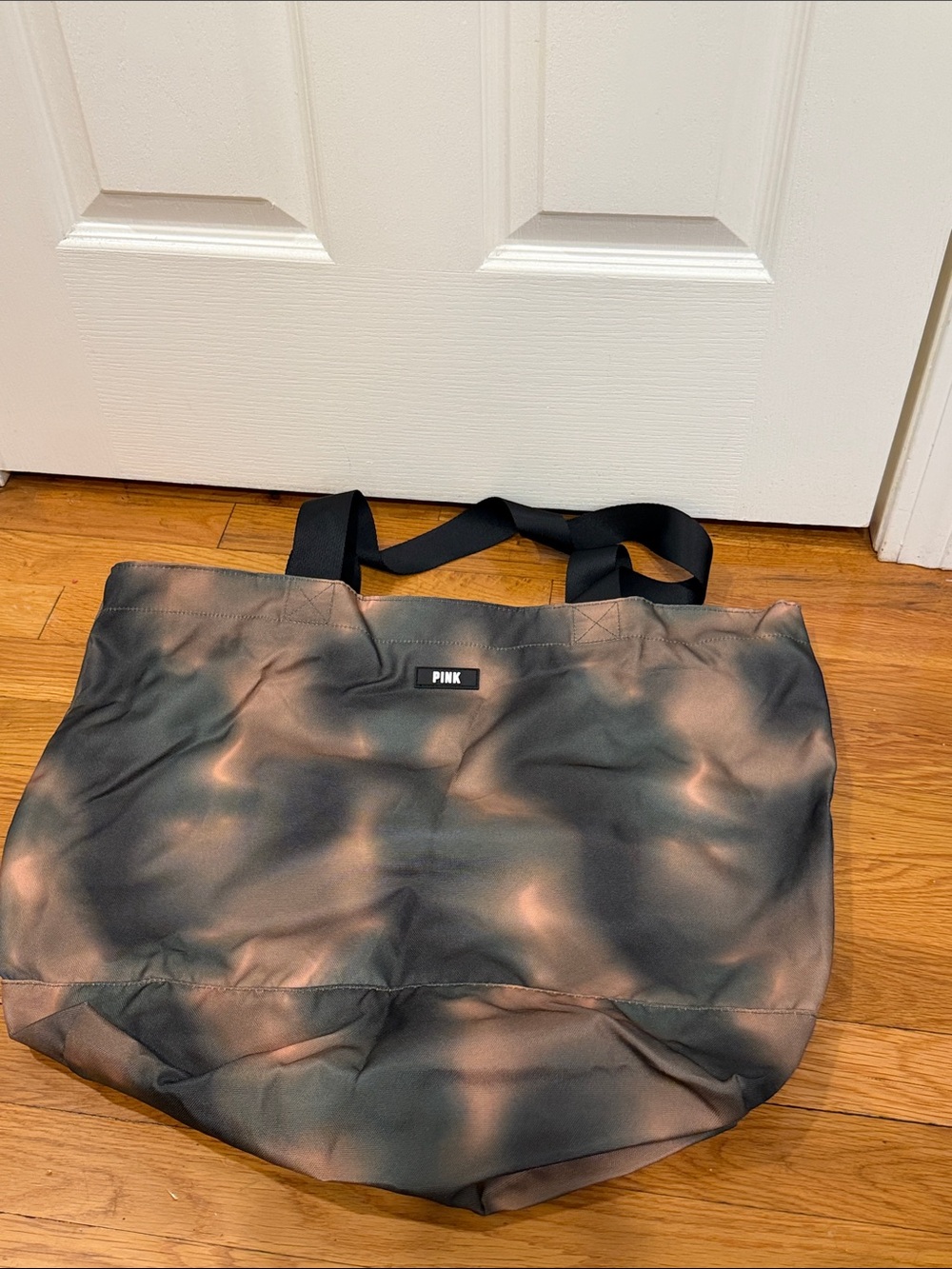 PINK Victoria's Secret Tie-Dye Black and Copper Tote